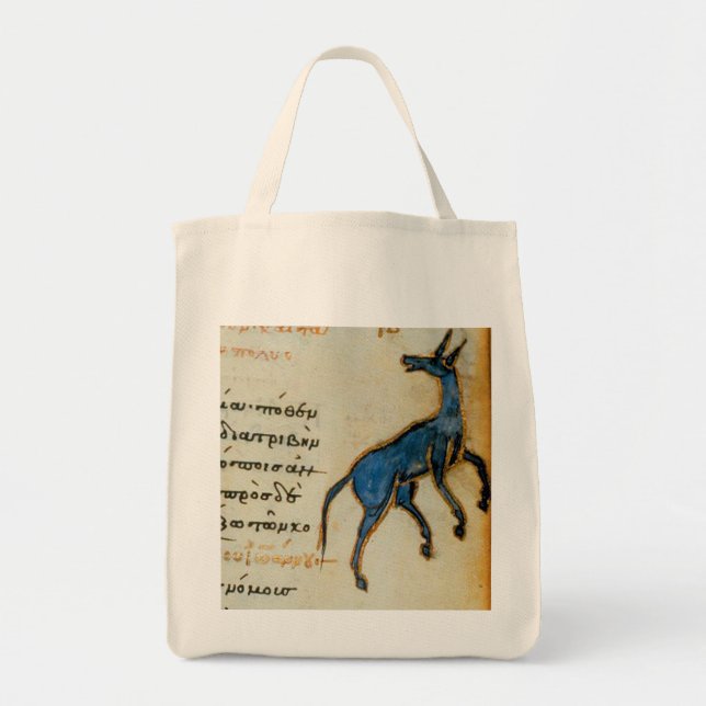 Tote Bag Âne bleu (Devant)