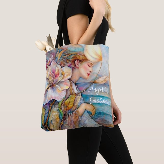 Tote Bag Angel Des Émotions Turquoise Fourre-tout (De près)