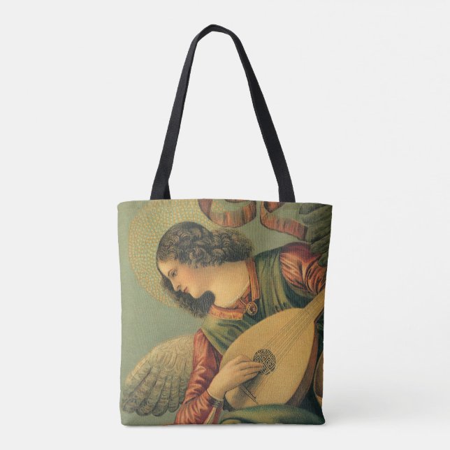 Tote Bag Angel Musician, Melozzo da Forli, Art Renaissance (Dos)