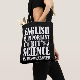 Tote Bag Anglais Important Mais Science Drôle Enseignant Di