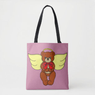 Tote Bag Angle de l'ours en peluche avant et arrière