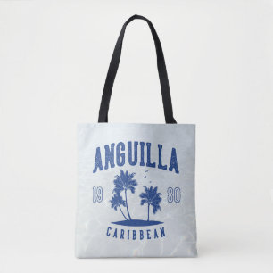Tote Bag Anguilla Palmier des Caraïbes 1980