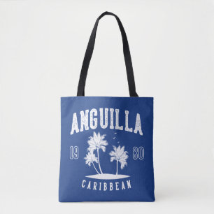 Tote Bag Anguilla Palmier des Caraïbes 1980