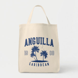Tote Bag Anguilla Palmier des Caraïbes 1980