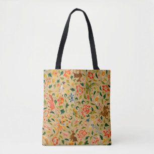 Tote Bag Animal Antique Cheval Oiseau Deer Rabbit