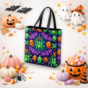 Tote Bag Animal en ballon effrayant pour Halloween Trick or
