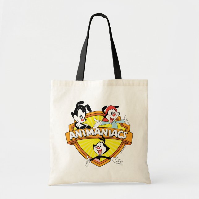 Tote Bag Animaniacs | Warner Brothers & Sister WB Shield (Devant)