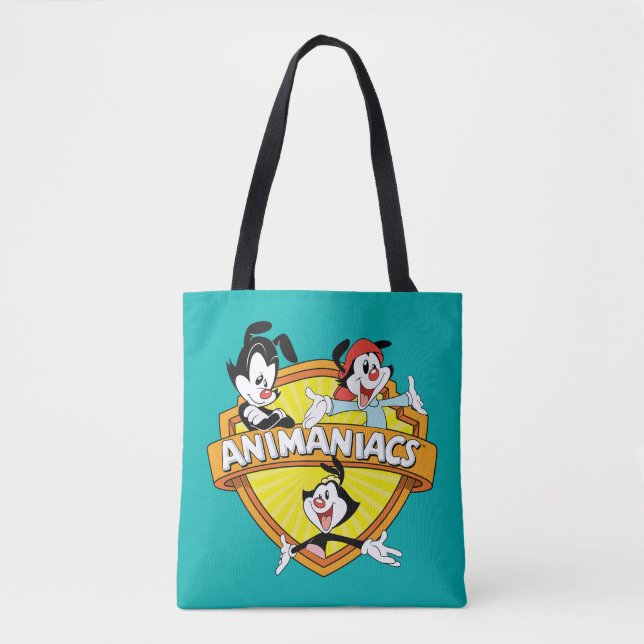 Tote Bag Animaniacs | Warner Brothers & Sister WB Shield (Devant)