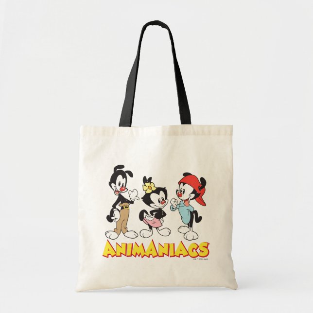Tote Bag Animaniacs | Yakko, Dot et Wakko debout (Devant)