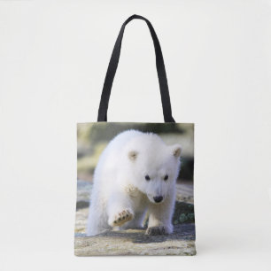 Tote Bag Animaux de bébés cutest Bébé Ours Polaire Cub