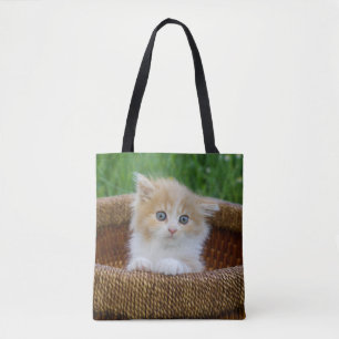 Tote Bag Animaux de bébés cutest Blue Eyed Kitten