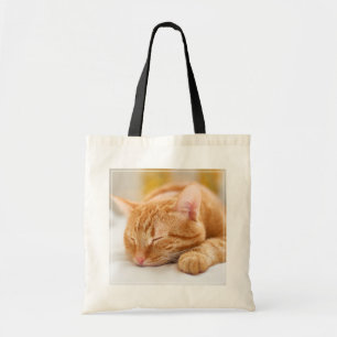 Tote Bag Animaux de bébés cutest   Chat de gingembre dorman