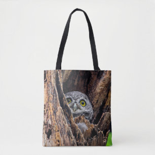Tote Bag Animaux de bébés cutest Chouette tachetée