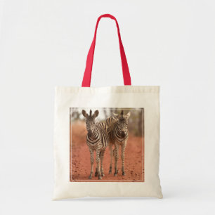 Tote Bag Animaux de bébés cutest Deux jeunes zèbres