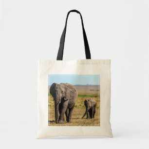 Tote Bag Animaux de bébés cutest   Eléphant mère & bébé