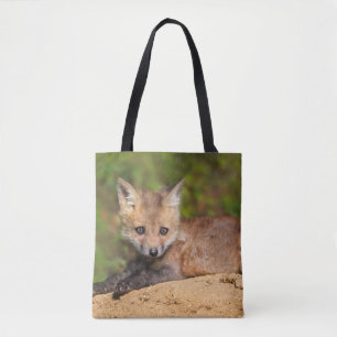 Tote Bag Animaux de bébés cutest Red Fox Pup