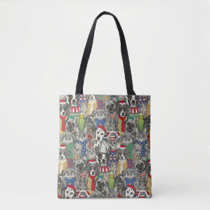 Tote Bag animaux de noël