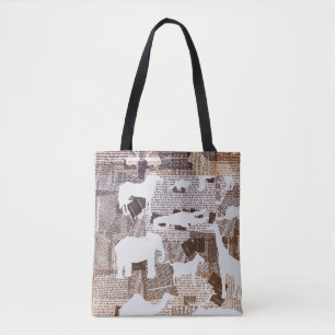 Tote Bag animaux sauvages avec texte