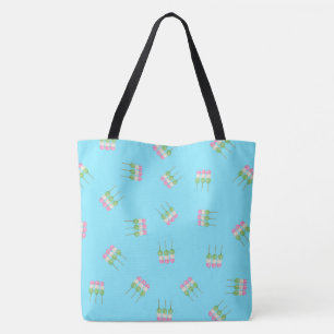 Tote Bag Anime Blue Pastel Dango Fourre-tout