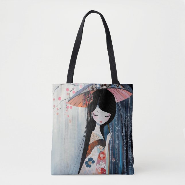 Tote Bag Anime douce fille (Devant)