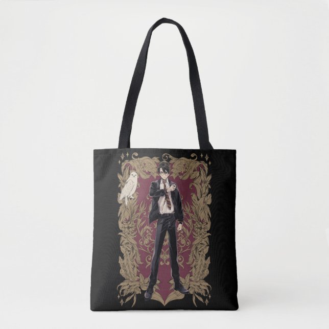 Tote Bag Anime HARRY POTTER™ Cadre Orné (Devant)