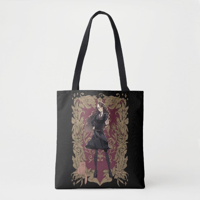 Tote Bag Anime Hermione Granger Cadre Orné (Devant)
