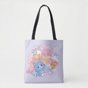 Tote Bag Anime Tom et Jerry Candy Party