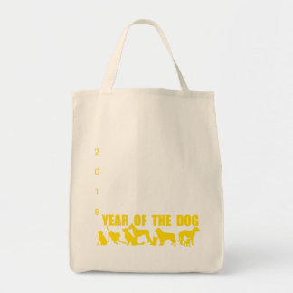 Tote Bag Année chinoise du chien Silhouettes noires G b b