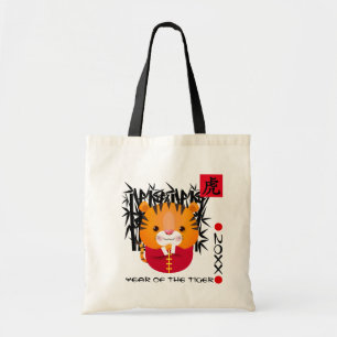 Tote Bag Année chinoise du tigre Cadeau personnalisé