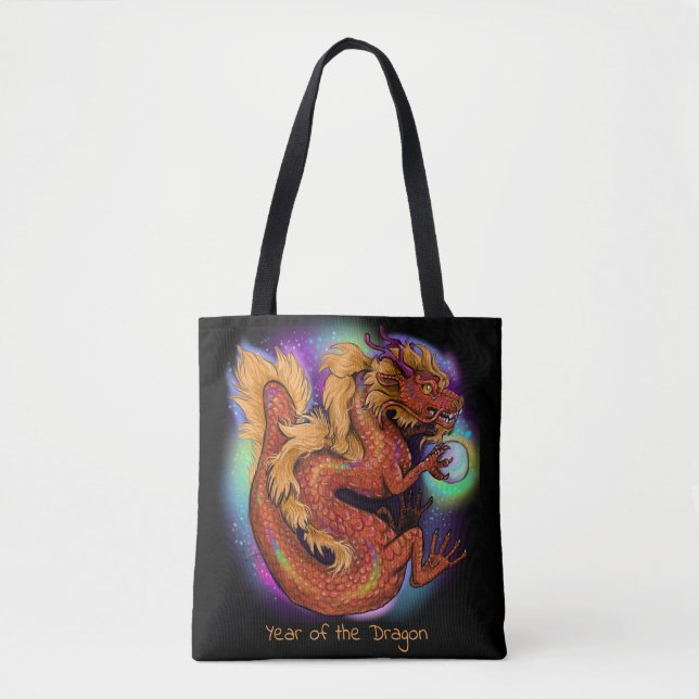 Tote Bag Année chinoise du zodiaque 2024 (Devant)