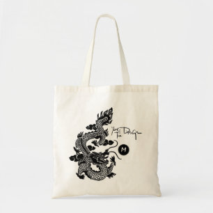 Tote Bag Année du Dragon Chinois Monogramme TB découpé en p