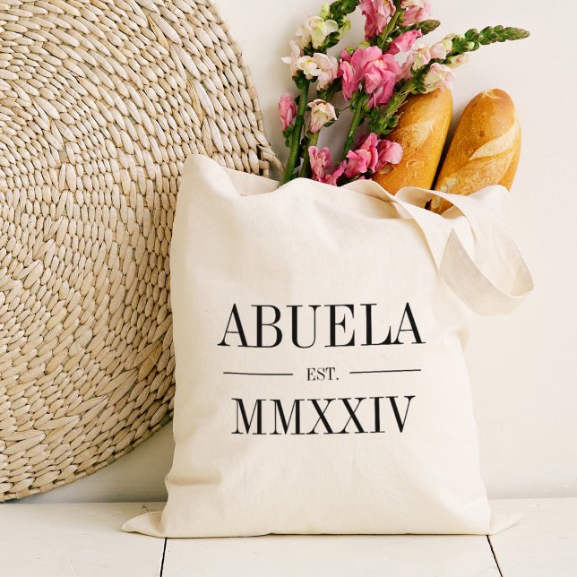 Tote Bag Année Numérique d'Abuela Roman (Créateur téléchargé)