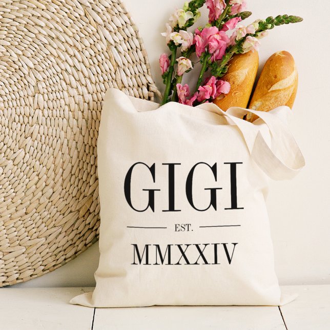 Tote Bag Année Numérique Gigi Roman (Créateur téléchargé)