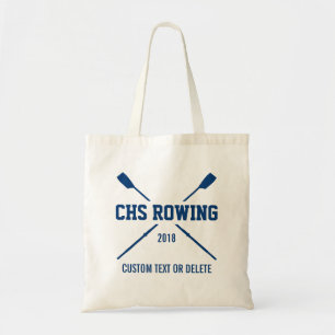 Tote Bag Année personnalisée de nom d'équipe d'avirons d