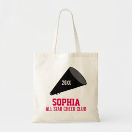 Tote Bag Année personnalisée d'équipe de nom de pom-pom