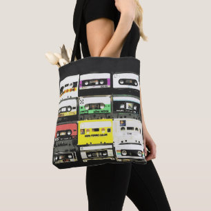 Tote Bag Années 80 d'enregistreur à cassettes du méloman