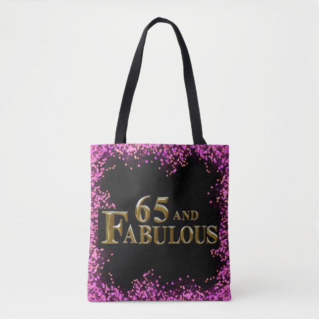 Tote Bag Anniversaire 65 ans (Devant)
