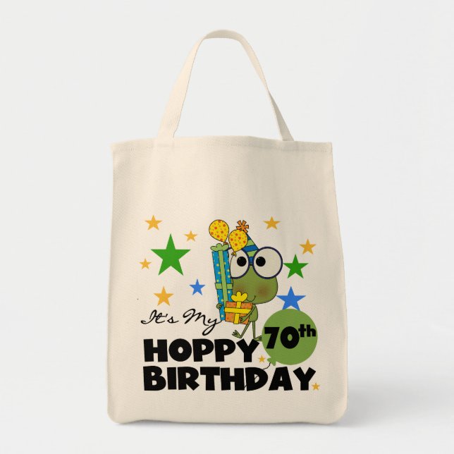 Tote Bag Anniversaire de houblon de Froggie (Devant)