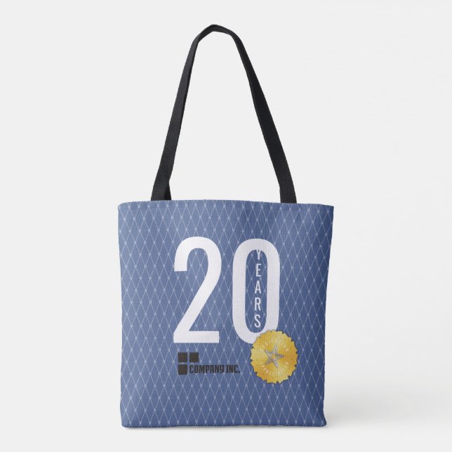 Tote Bag Anniversaire d'étape importante des employés (Dos)