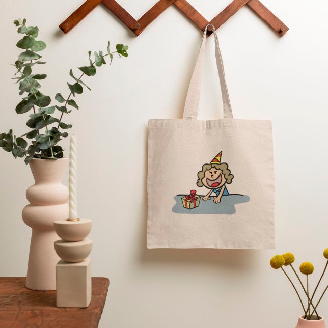 Tote Bag Anniversaire Fille Avec Un Cadeau (Créateur téléchargé)