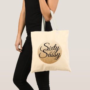 Tote Bag Anniversaire impertinent d'Ombre 60 de parties
