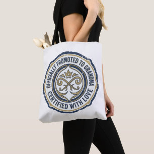 Tote Bag Annonce de Grand-Mère Officiellement Promue