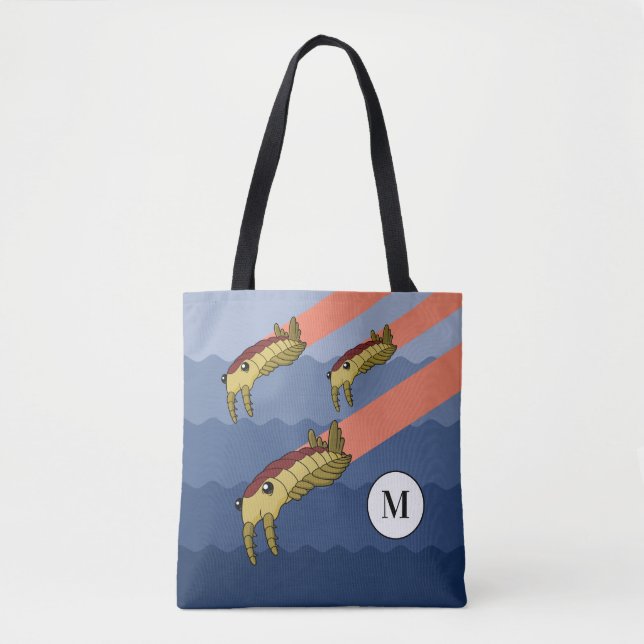 Tote Bag Anomalocaris échauffement - Préhistorique personna (Devant)