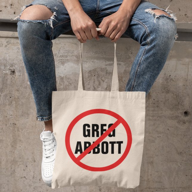 Tote Bag Anti Greg Abbott Votez-Le Démocrate Du Texas (Créateur téléchargé)