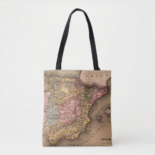 Tote Bag Antique vieille carte inspirée (5)