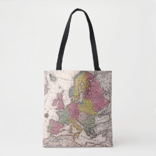 Tote Bag Antique vieille carte inspirée (9)