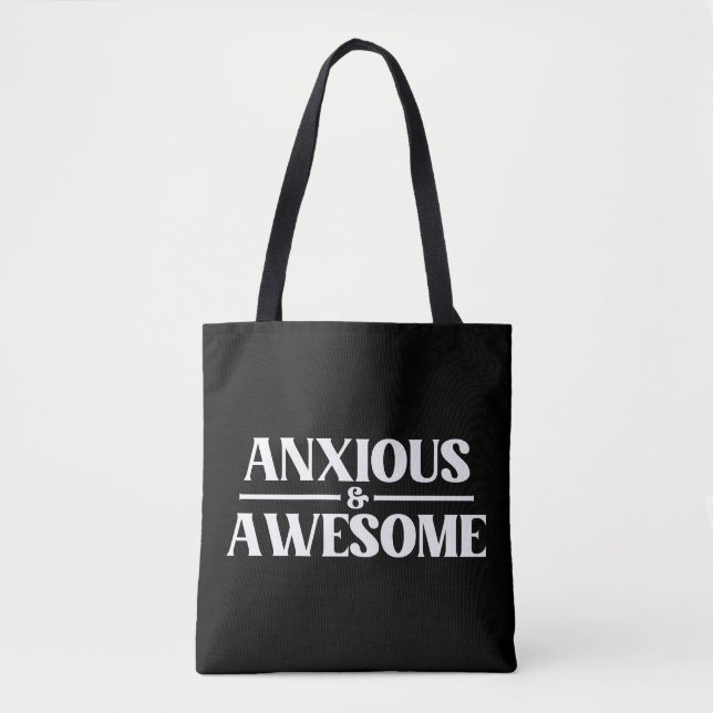 Tote Bag Anxieux Et Incroyable (Devant)