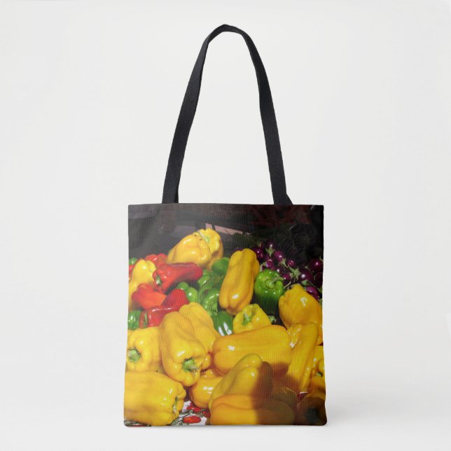 Tote Bag (ao) - Paprikaschoten Tasche (Vorderseite)