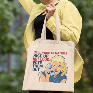 Tote Bag Appelez Vos Sénateurs Féministes Démocrates Vote
