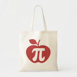 Tote Bag Apple Pi 3.14 Math Pi Day